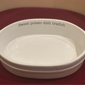 MUD PIE “Sweet Potato Dish Tradish” Baking Dish. Oven, Microwave Dishwasher Safe
